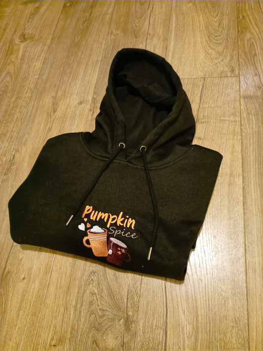 'Pumpkin spice' - embroidery hoodie