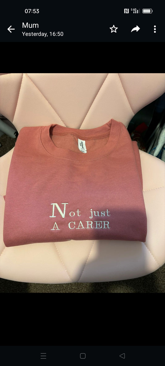 'Not just a carer's sweater