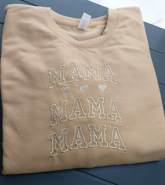 'Mamma' embroidery sweater